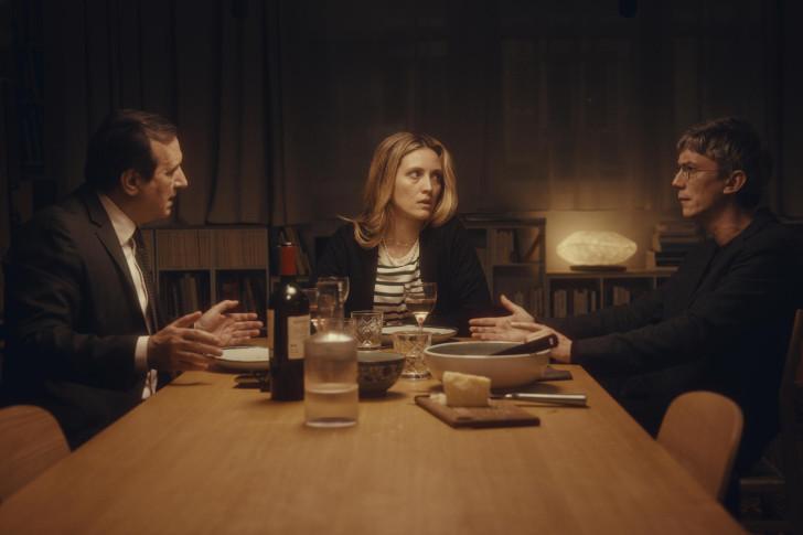 Le Major (Phillipe Uchan), Marilyn (Évelyne Brochu), César (Swann Arlaud)